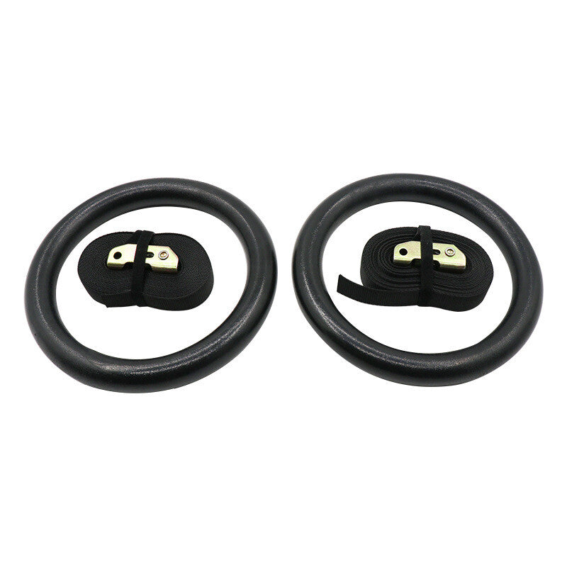 Gymnastic Olympic Rings With Straps Gym Fitness Strength Training Pull Up 400KG