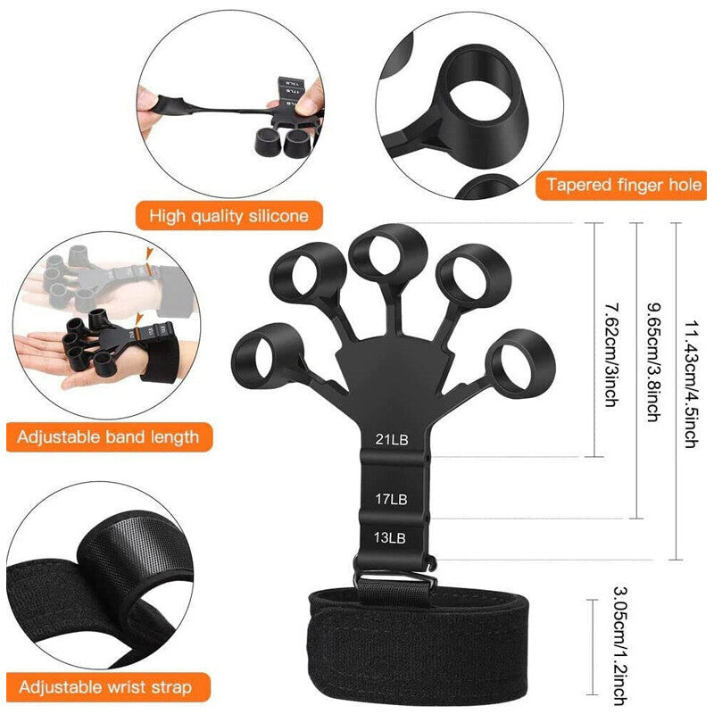 Sport 10-100 Kg Hand Grip Strengthener Adjustable Forearm Wrist Finger Trainer